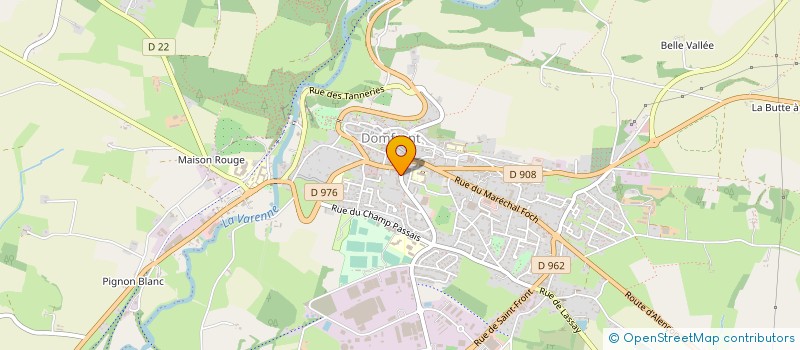localisation de l'entreprise MADAME CLAIRE VALLEE à DOMFRONT-EN-POIRAIE