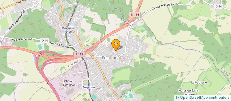 localisation de l'entreprise MADAME CLAIRE VAN DE VELDE  FREPILLON