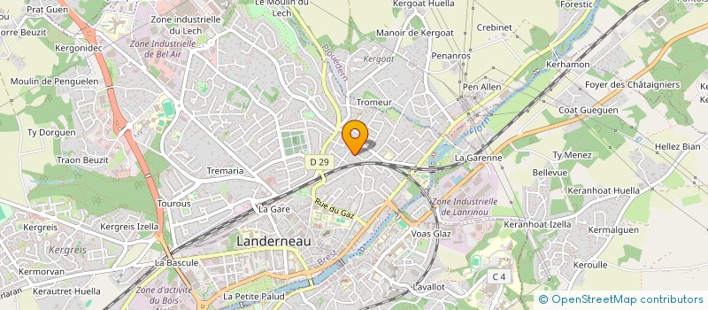 localisation de l'entreprise MADAME CLAIRE VANNIER à LANDERNEAU