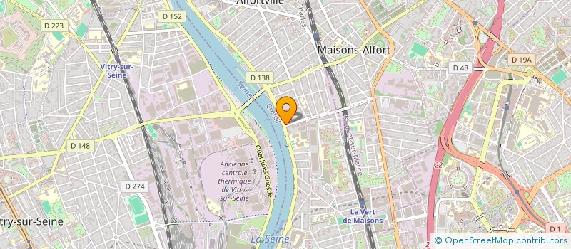 localisation de l'entreprise MADAME CLAIRE VERGES  ALFORTVILLE