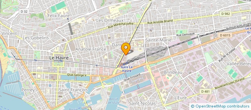 localisation de l'entreprise MADAME CLAIRE VERGNAUD à LE HAVRE