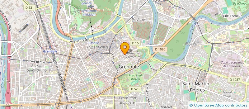 localisation de l'entreprise MADAME CLAIRE VERGNAUD à GRENOBLE