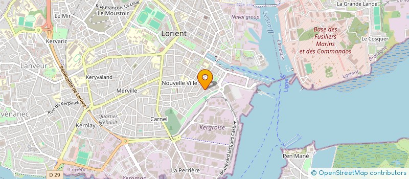 localisation de l'entreprise MADAME CLAIRE VERGNOLLE à LORIENT