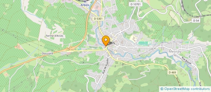 localisation de l'entreprise MADAME CLAIRE VERGUET à ARBOIS