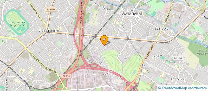 localisation de l'entreprise MADAME CLAIRE VERNIER  WASQUEHAL