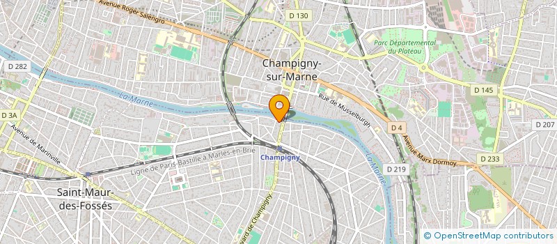 localisation de l'entreprise MADAME CLAIRE VERRIER à SAINT-MAUR-DES-FOSSES