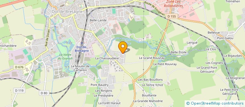 localisation de l'entreprise MADAME CLAIRE VERRON à DOL-DE-BRETAGNE