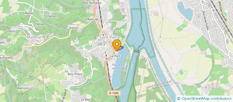 localisation de l'entreprise MADAME CLAIRE VEYRET  SAINT-PIERRE-DE-BUF