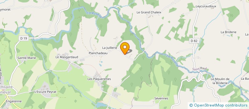localisation de l'entreprise MADAME CLAIRE VEYRIRAS à SAINT-HILAIRE-BONNEVAL