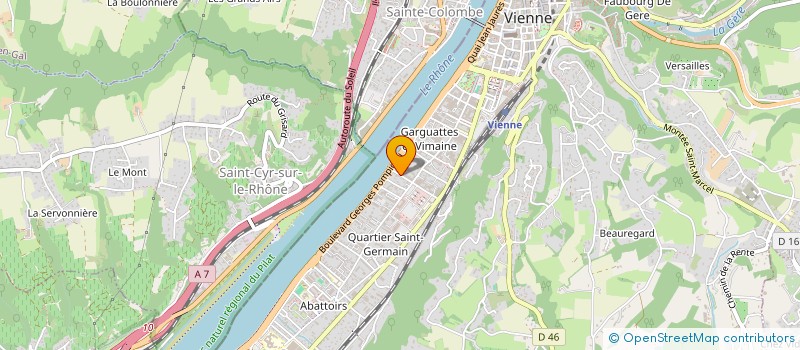 localisation de l'entreprise MADAME CLAIRE VICHIER à VIENNE