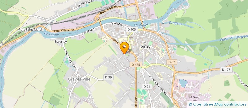 localisation de l'entreprise MADAME CLAIRE VIDAL  GRAY-LA-VILLE