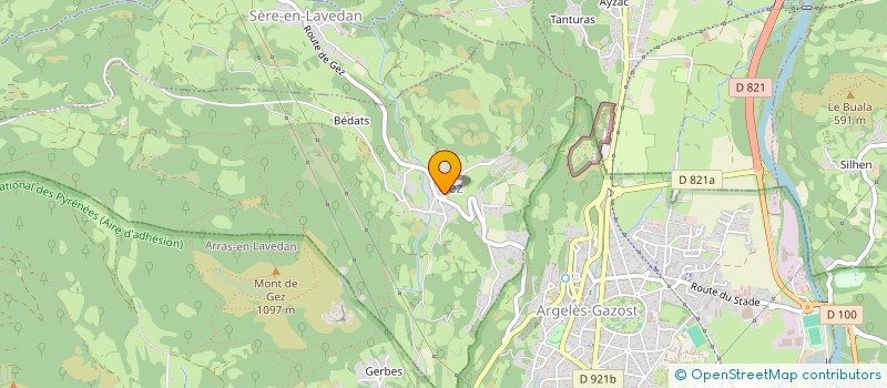 localisation de l'entreprise MADAME CLAIRE VIELLE  AYZAC-OST