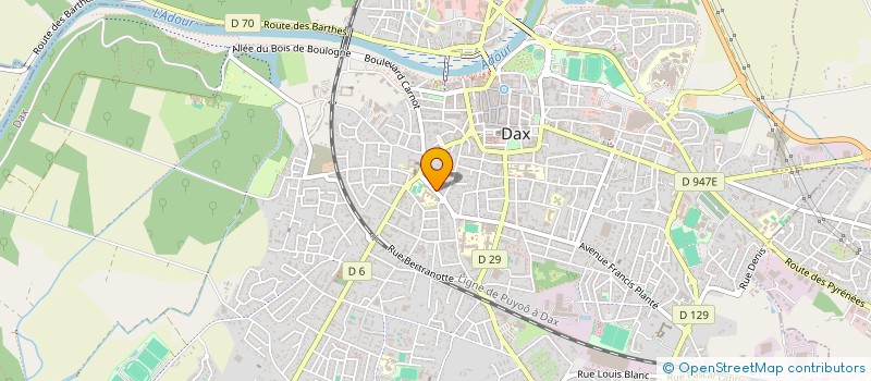 localisation de l'entreprise MADAME CLAIRE VIGNAU  DAX