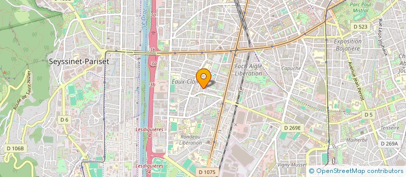 localisation de l'entreprise MADAME CLAIRE VIGNERI  GRENOBLE