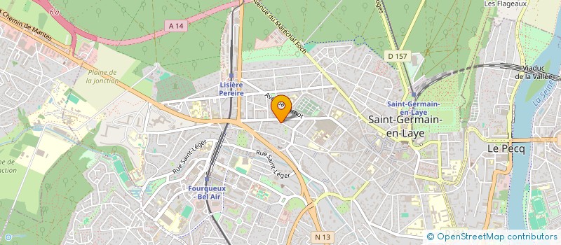 localisation de l'entreprise MADAME CLAIRE VIGNON  SAINT-GERMAIN-EN-LAYE