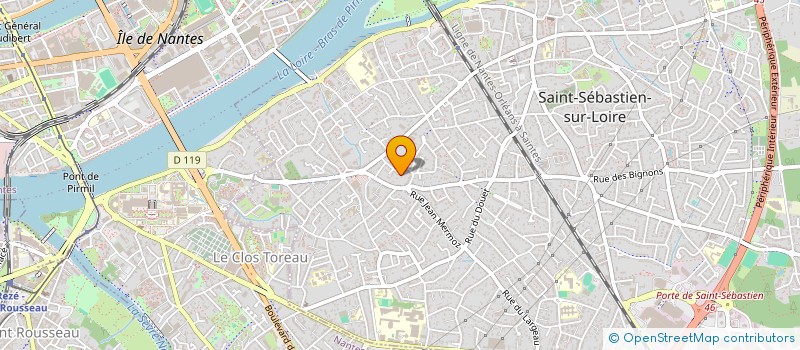 localisation de l'entreprise MADAME CLAIRE VINCENT  SAINT-SEBASTIEN-SUR-LOIRE