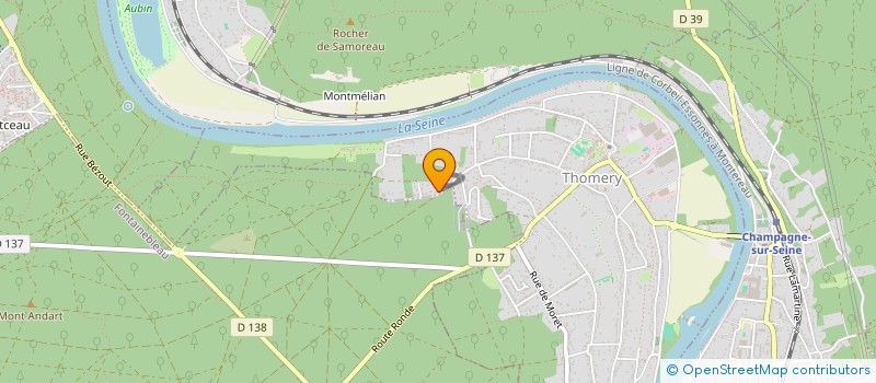 localisation de l'entreprise MADAME CLAIRE VINOT  THOMERY