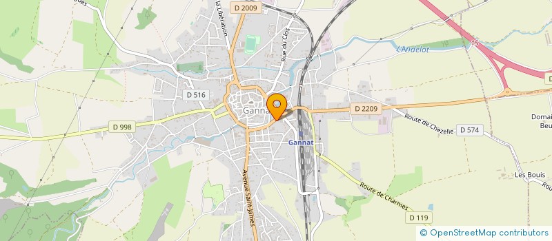 localisation de l'entreprise MADAME CLAIRE VIRMONT à GANNAT