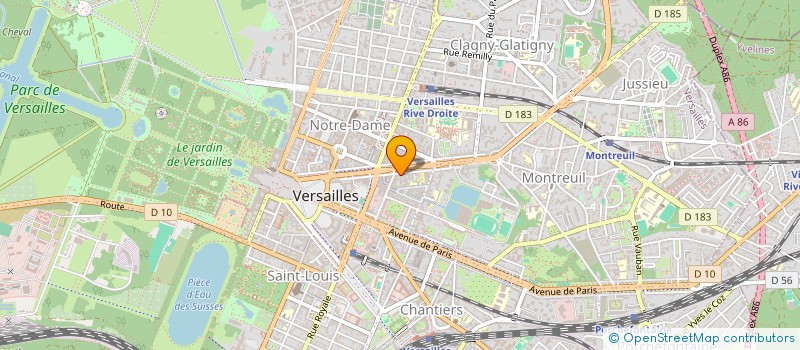 localisation de l'entreprise MADAME CLAIRE VISCONTINI à VERSAILLES