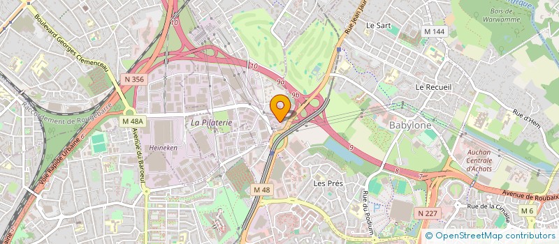 localisation de l'entreprise MADAME CLAIRE VITRANT  VILLENEUVE D ASCQ