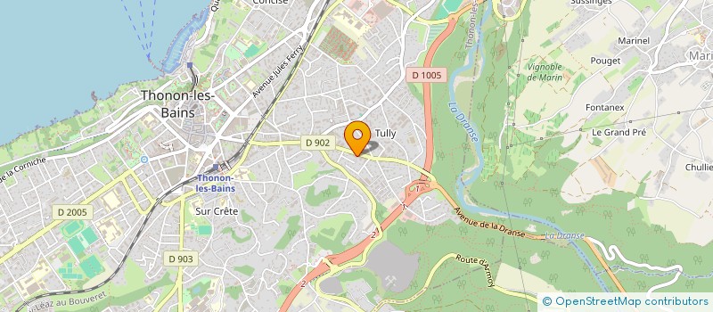 localisation de l'entreprise MADAME CLAIRE VOURLAT à THONON-LES-BAINS