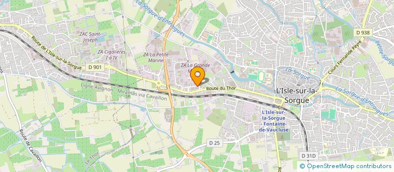 localisation de l'entreprise MADAME CLAIRE VUILLARD  L'ISLE-SUR-LA-SORGUE