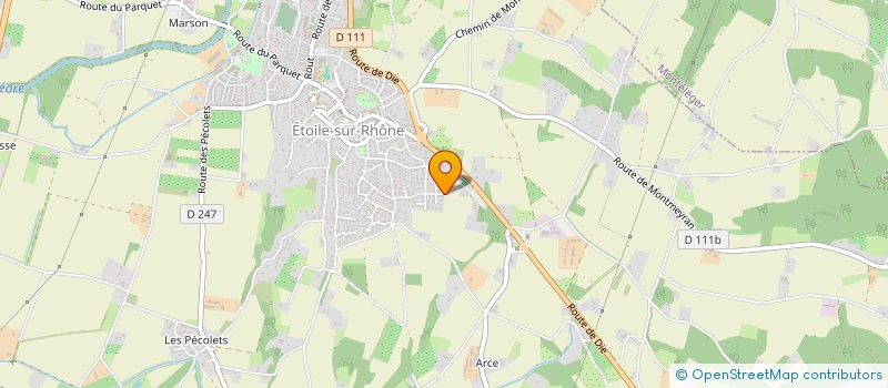 localisation de l'entreprise MADAME CLAIRE VUILLEMIN  ETOILE-SUR-RHONE