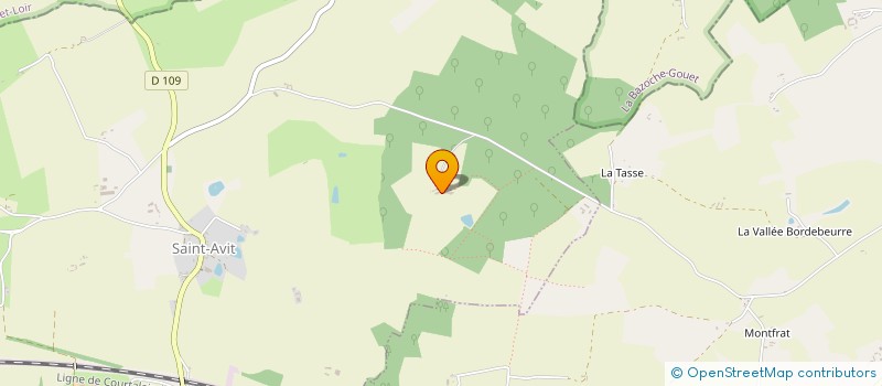 localisation de l'entreprise MADAME CLAIRE WARNIER DE WAILLY  COUETRON-AU-PERCHE