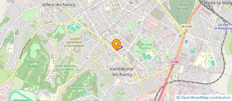 localisation de l'entreprise MADAME CLAIRE WATELET  VANDUVRE-LES-NANCY