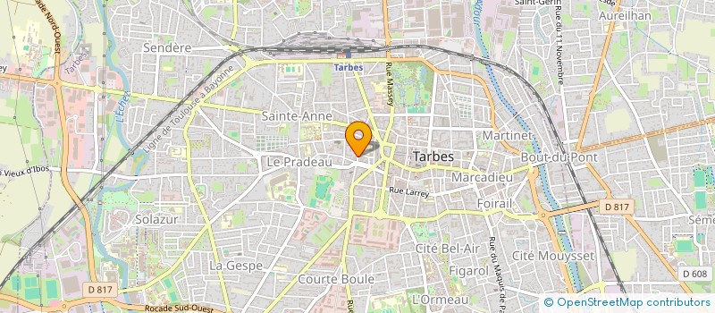 localisation de l'entreprise MADAME CLAIRE WEIBEL à TARBES