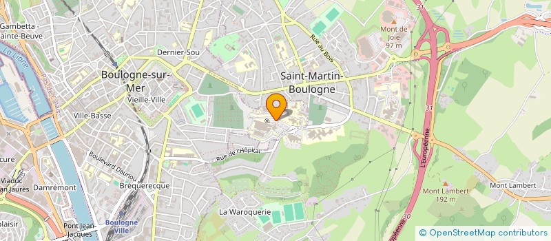 localisation de l'entreprise MADAME CLAIRE WERQUIN  BOULOGNE SUR MER