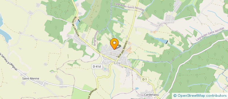 localisation de l'entreprise MADAME CLAIRE ZANETTIN  COX