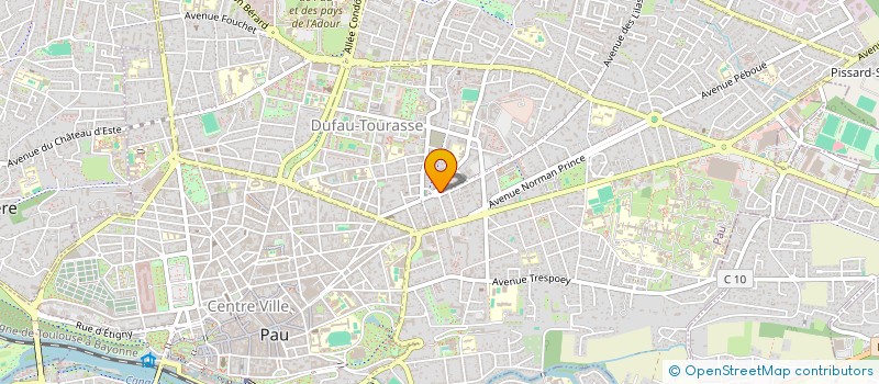 localisation de l'entreprise MADAME CLAIRE ZENGERLIN à PAU