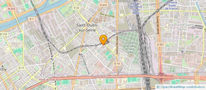 localisation de l'entreprise MADAME CLAIRE ZERHOUNI à SAINT-OUEN-SUR-SEINE