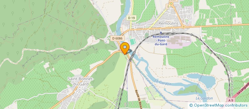 localisation de l'entreprise MADAME CLAIRETTE GANIDEL  REMOULINS