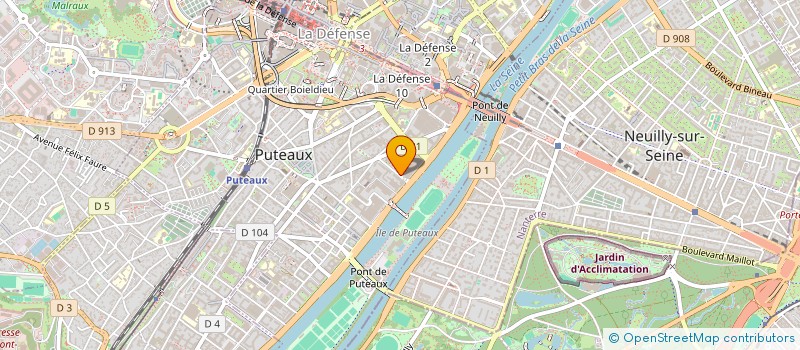 localisation de l'entreprise MADAME CLAIRETTE WASSERMAN  PUTEAUX