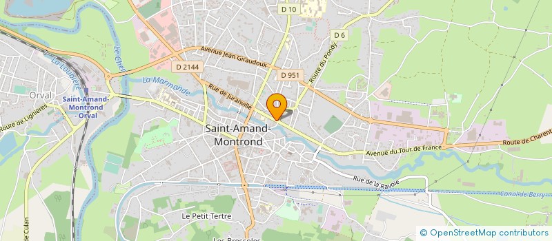 localisation de l'entreprise MADAME CLAIRINE CHASSAGRANDE  SAINT-AMAND-MONTROND