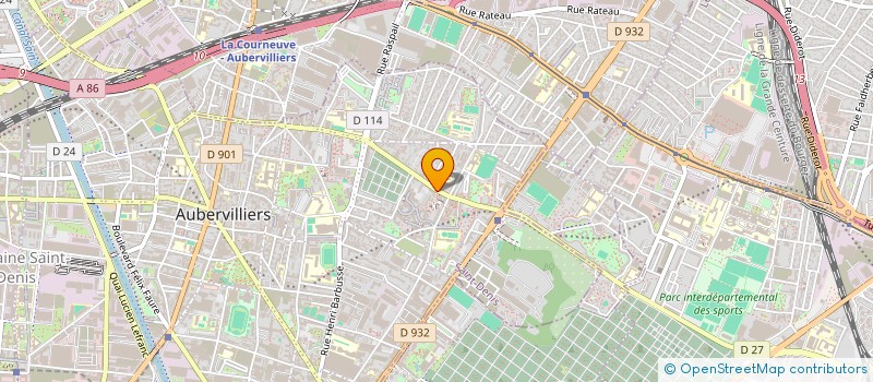 localisation de l'entreprise MADAME CLAIRISSE JOASSAINT à AUBERVILLIERS