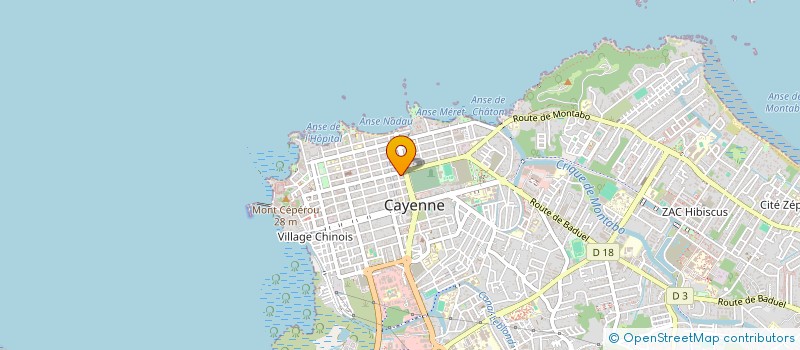 localisation de l'entreprise MADAME CLAIRNA DAVID  CAYENNE