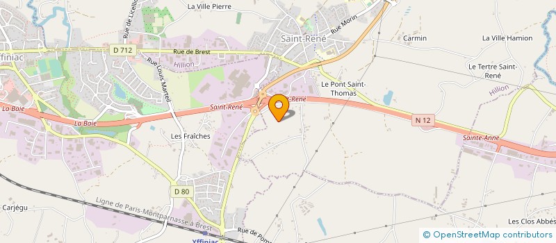 localisation de l'entreprise MADAME CLAIROLINE RAVAOSOLO à HILLION