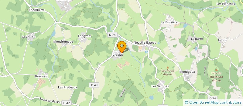 localisation de l'entreprise MADAME CLARA ADDIEGO  FURSAC