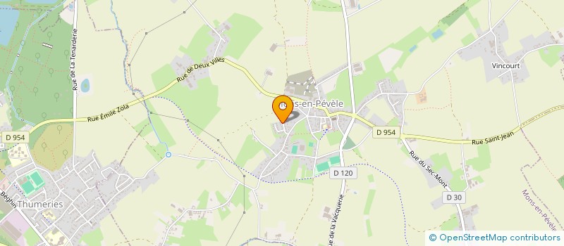 localisation de l'entreprise MADAME CLARA ALLEXANDRE  MONS-EN-PEVELE