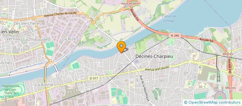 localisation de l'entreprise MADAME CLARA APRIKIAN  DECINES-CHARPIEU