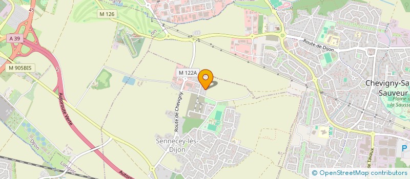 localisation de l'entreprise MADAME CLARA AUBERT  SENNECEY-LES-DIJON