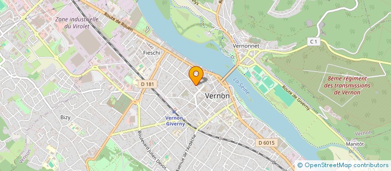 localisation de l'entreprise MADAME CLARA AUCLAIR  VERNON