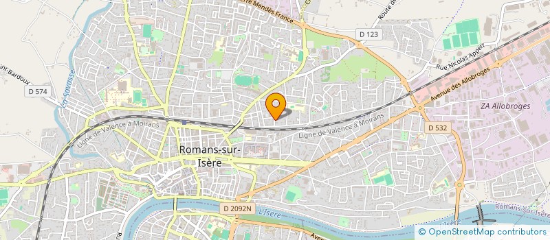 localisation de l'entreprise MADAME CLARA AZEVEDO  ROMANS-SUR-ISERE