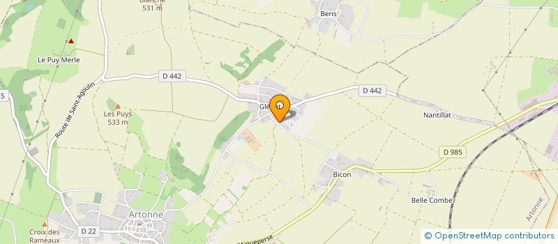 localisation de l'entreprise MADAME CLARA BACCIALONE  ARTONNE