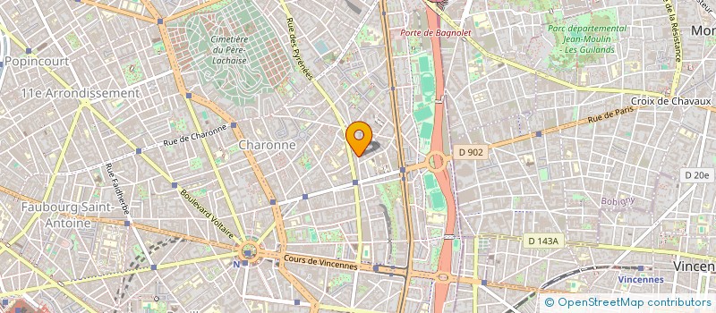 localisation de l'entreprise MADAME CLARA BASTID  PARIS