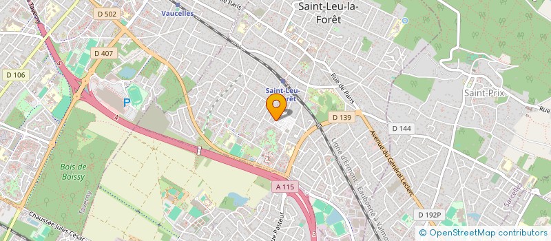 localisation de l'entreprise MADAME CLARA BATT  SAINT-LEU-LA-FORET