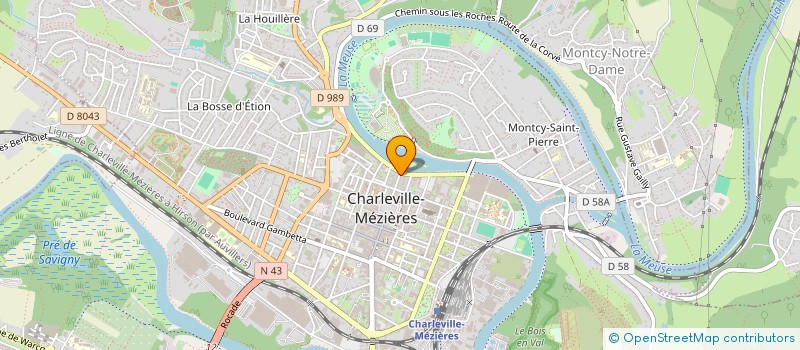 localisation de l'entreprise MADAME CLARA BEAUDRY  CHARLEVILLE-MEZIERES